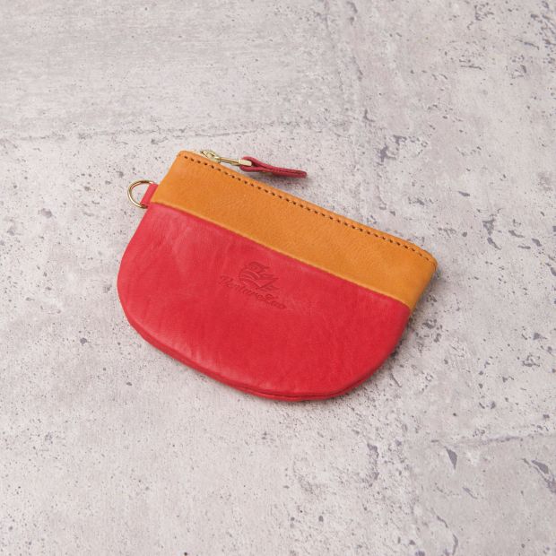 拼色半圓錢包 Semicircle Coin Purse ／ 紅色 Red