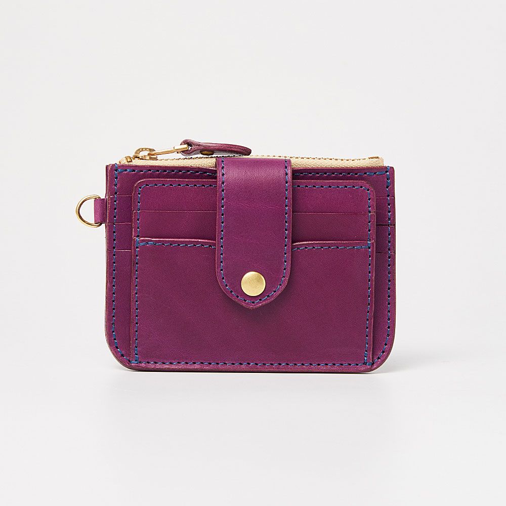 零錢卡包 Card Holder with Coin  Purse Wallet ／ 紫色 Purple