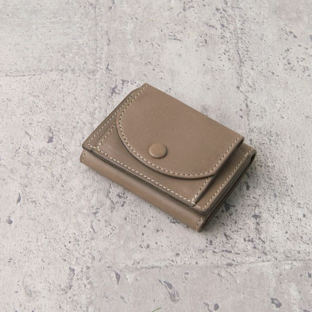 三折迷你短夾 Mini Trifold Wallet ／ 象灰 Grey