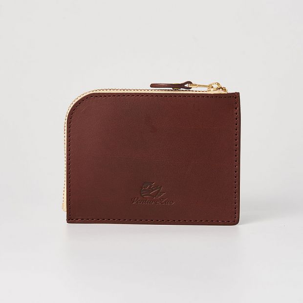 L型拉鍊零錢包 L Zip Coin Wallet ／ 巧克力 Chocolate